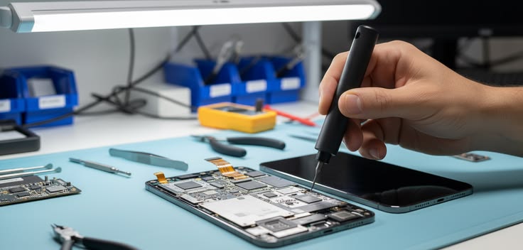Technician performing Mobile Repair in Barsha Heights with professional phone camera repair service