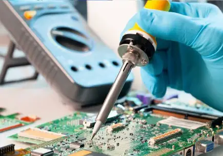 Al Barsha Electronics repair shop storefront and service counter in Al Barsha, Dubai